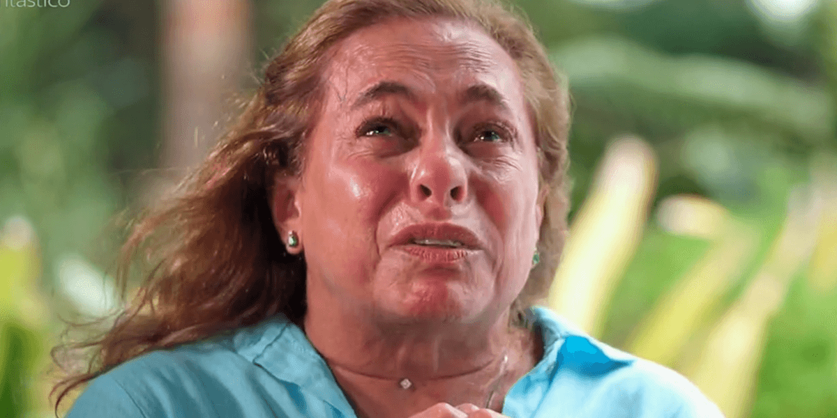 Cissa Guimarães se emocionou no "Fantástico" (Foto: Reprodução TV Globo)