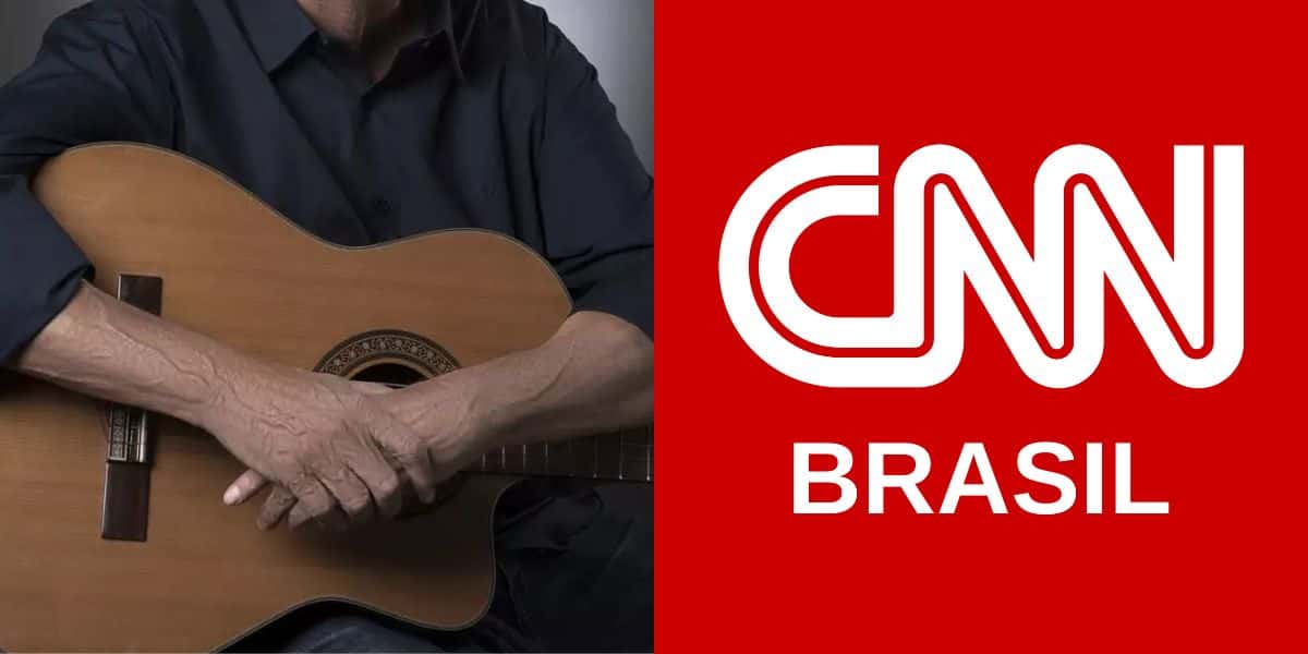 CNN Brasil confirmou morte de músico (Foto: Juarez Godoy / Montagem TV Foco)
