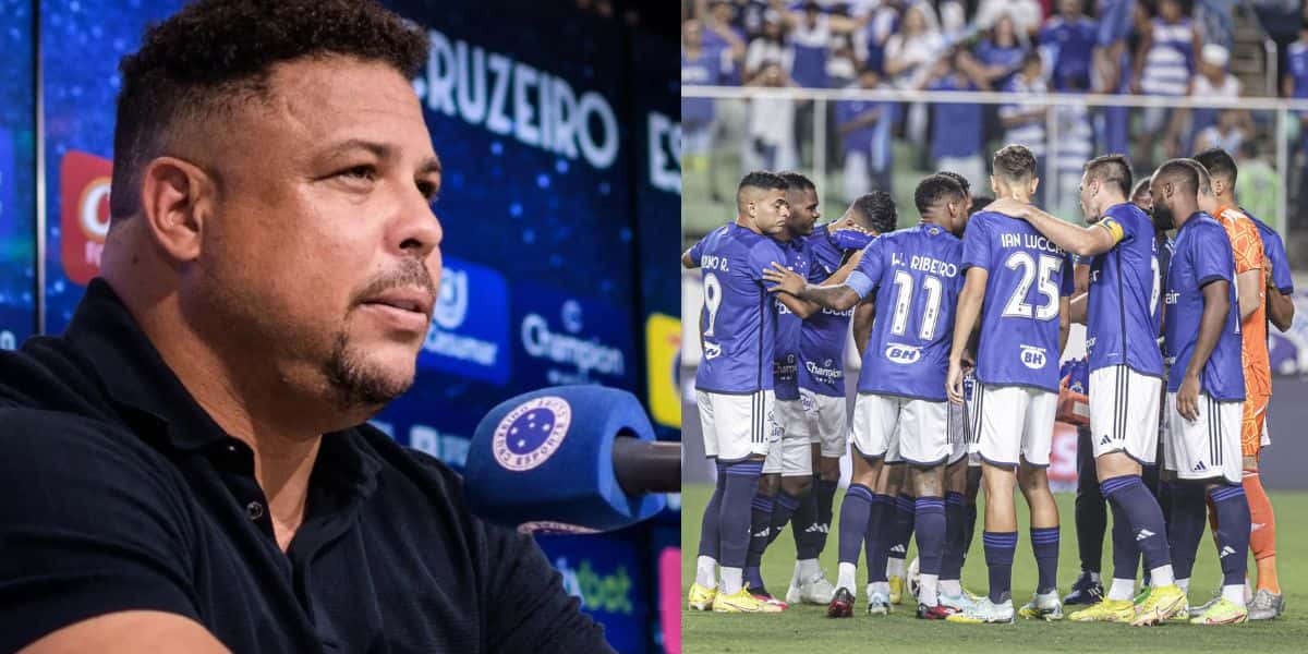 Rinaldo e equipe do Cruzeiro - (Foto: Internet - Montagem Tv Foco)