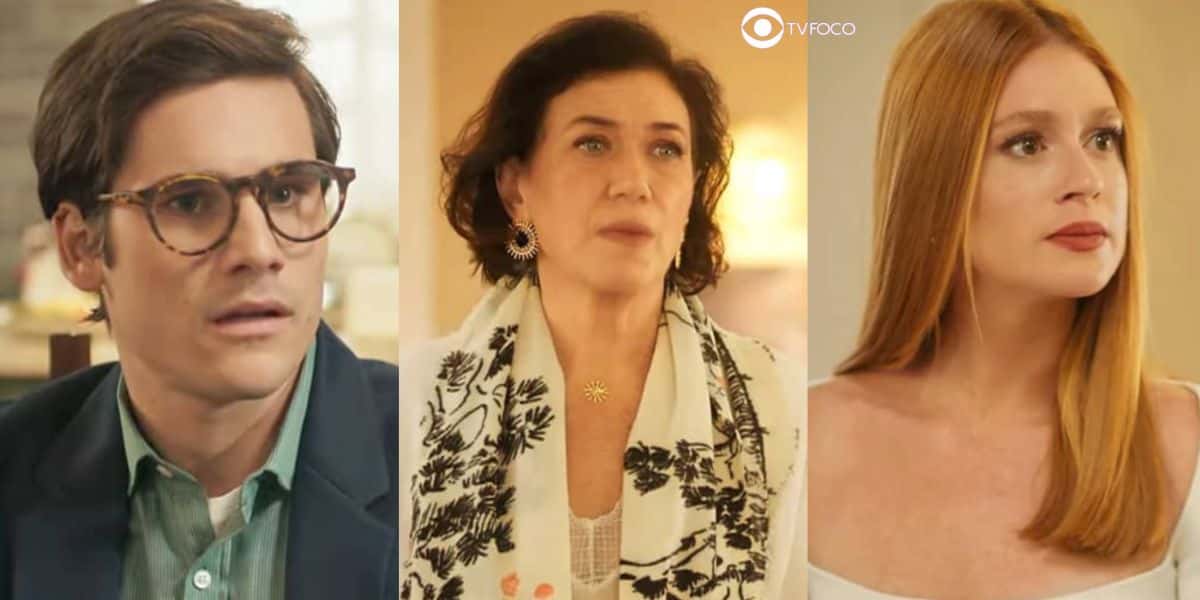 Miguel, Preciosa e Bebel em cenas de Fuzuê (Foto: Reprodução / Globo / Montagem TV Foco)