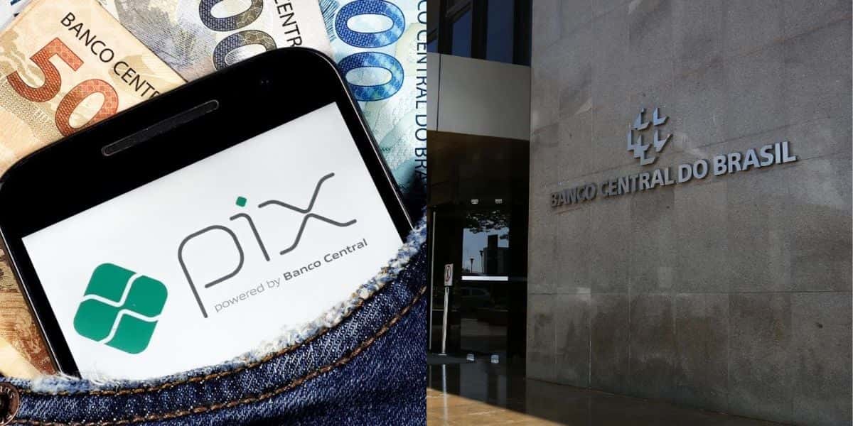 Banco Central e Pix (Reprodução: Montagem TV Foco)