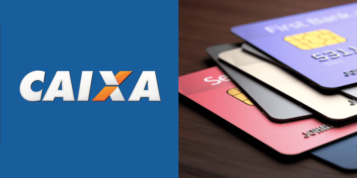 Cartão de crédito da Caixa (Reprodução/Montagem TV Foco)