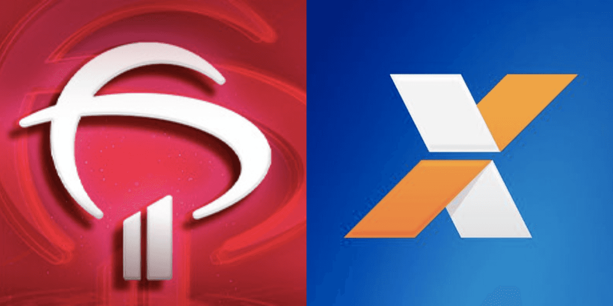 Logo do Bradesco e da Caixa (Reprodução/Montagem TV Foco)