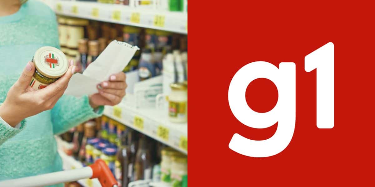 Alimentos cancerígenos e Logo G1(Reprodução Internet)