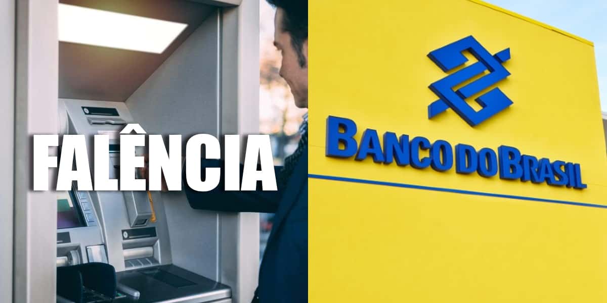 Banco sofre falência e logo do Banco do Brasil (Foto; Montagem, TV Foco)