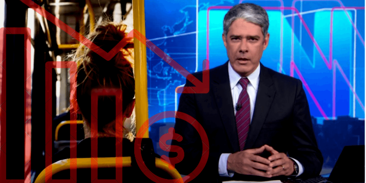 Falência de uma grande empresa de transportes virou pauta no JN (Foto Reprodução/Montagem/Tv Foco)