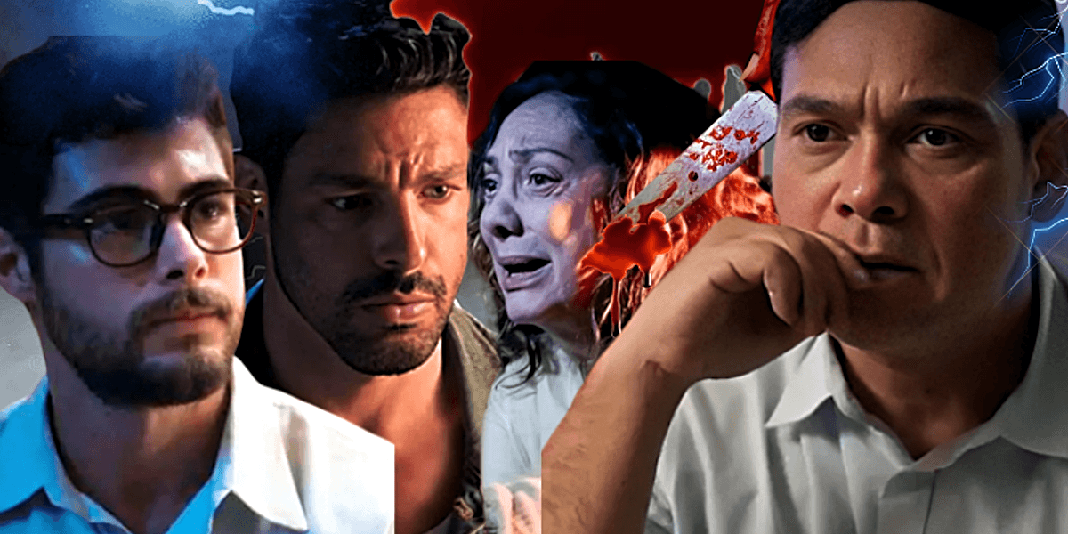 Mais intrigas envolvendo Hélio, Caio, Agatha e até o Tadeu estão reservados para o capítulo de hoje (24) em Terra e Paixão, novela da Globo (Foto Reprodução/Montagem/Tv Foco)
