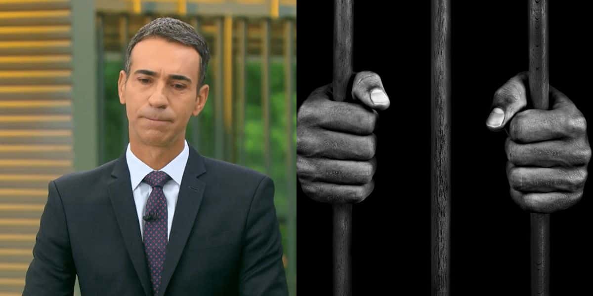 César Tralli e prisão (Reprodução - Internet)