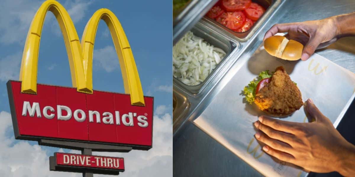 Logo do Mcdonald's e preparo do sanduíche - montagem: Tv foco