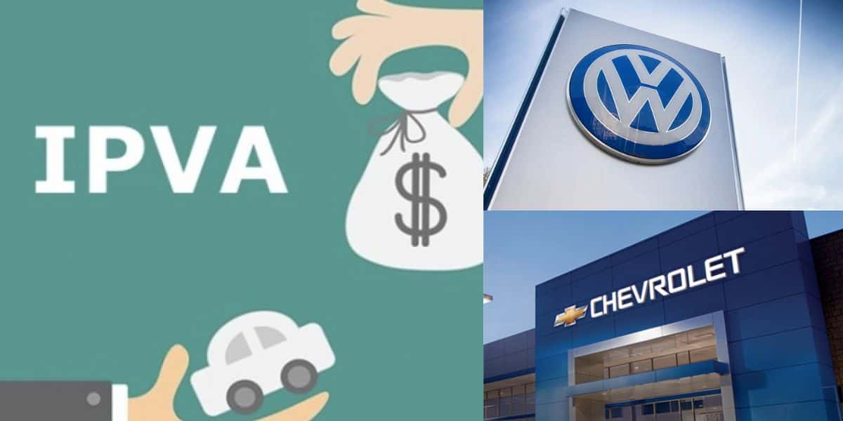 IPVA, Volkswagen e Chevrolet (Fotos: Reproduções / Internet)