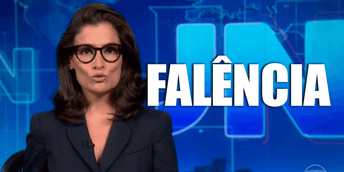 JN confirma falência de varejista (Foto: reprodução, Globo, Montagem, TV Foco)