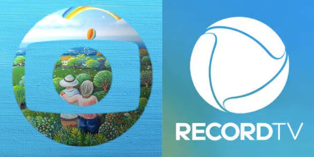 Logo da Globo e Record (Fotos: Reproduções / GloboPlay / Internet)