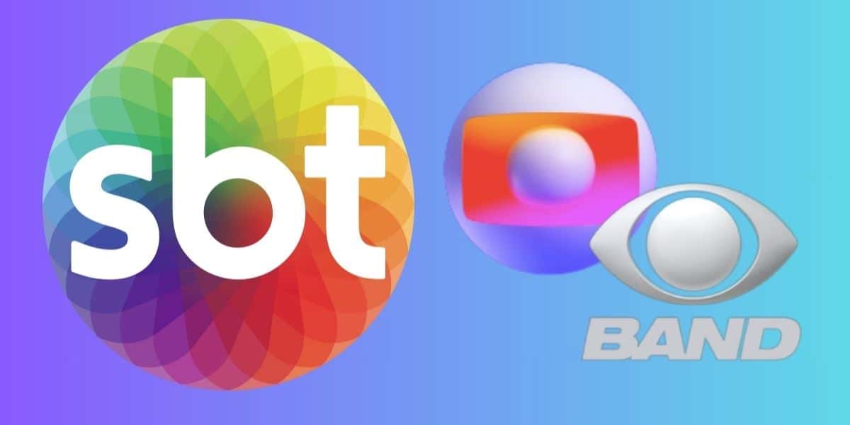 Logo do SBT, Globo e Band (Foto: Reprodução / Internet / Montagem)