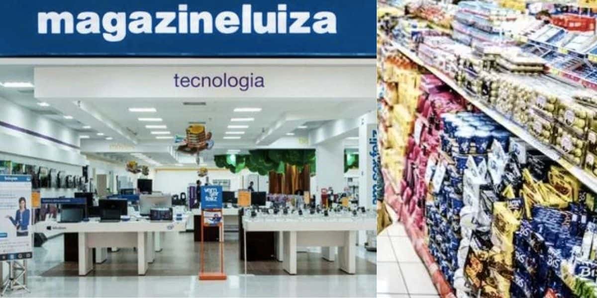 Unidade da Magazine Luiza e varejista rival (Fotos: Reproduções / Internet)