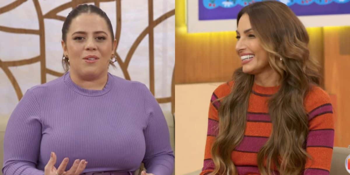 Tati Machado e Patrícia Poeta no Encontro (Foto: Reprodução / Globo)