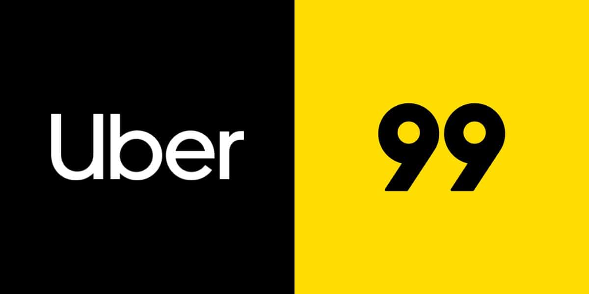 Uber e 99 (Reprodução - Internet)