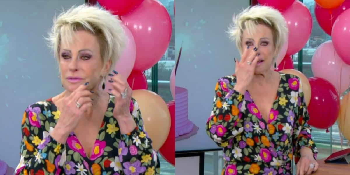 Ana Maria Braga chorou no "Mais Você" (Foto: Reprodução/TV Globo)