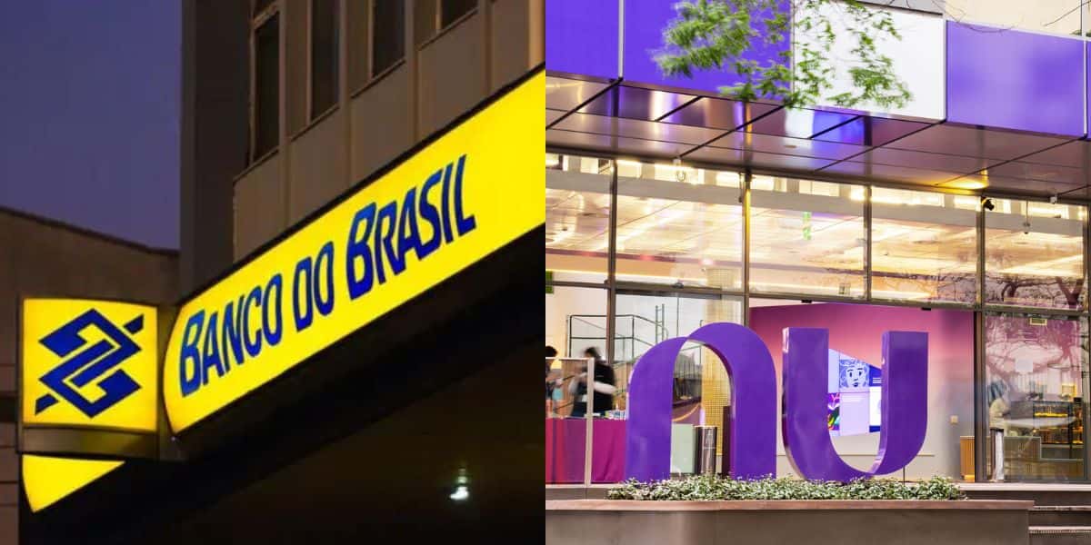 Logo do Banco do Brasil e do Nubank (Foto: Reprodução / Internet)