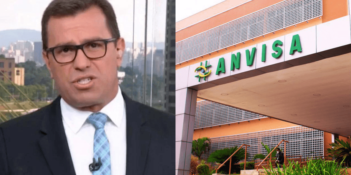 Rodrigo Bocardi e Anvisa. Foto: Reprodução/Internet