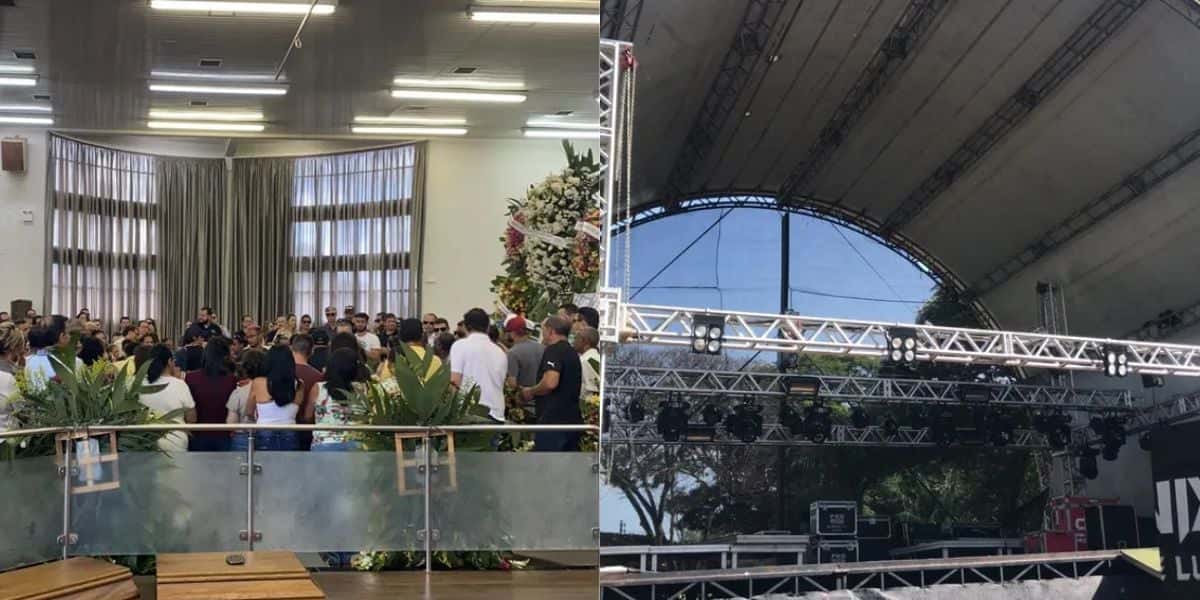Cantor sertanejo morreu durante show no Paraná (Foto: Reprodução / TV Globo)
