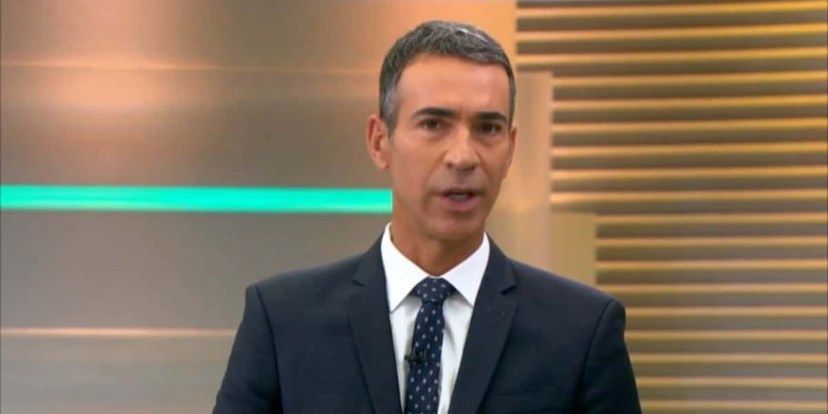 Cesar Tralli no "Jornal Hoje" (Foto: Reprodução/TV Globo)