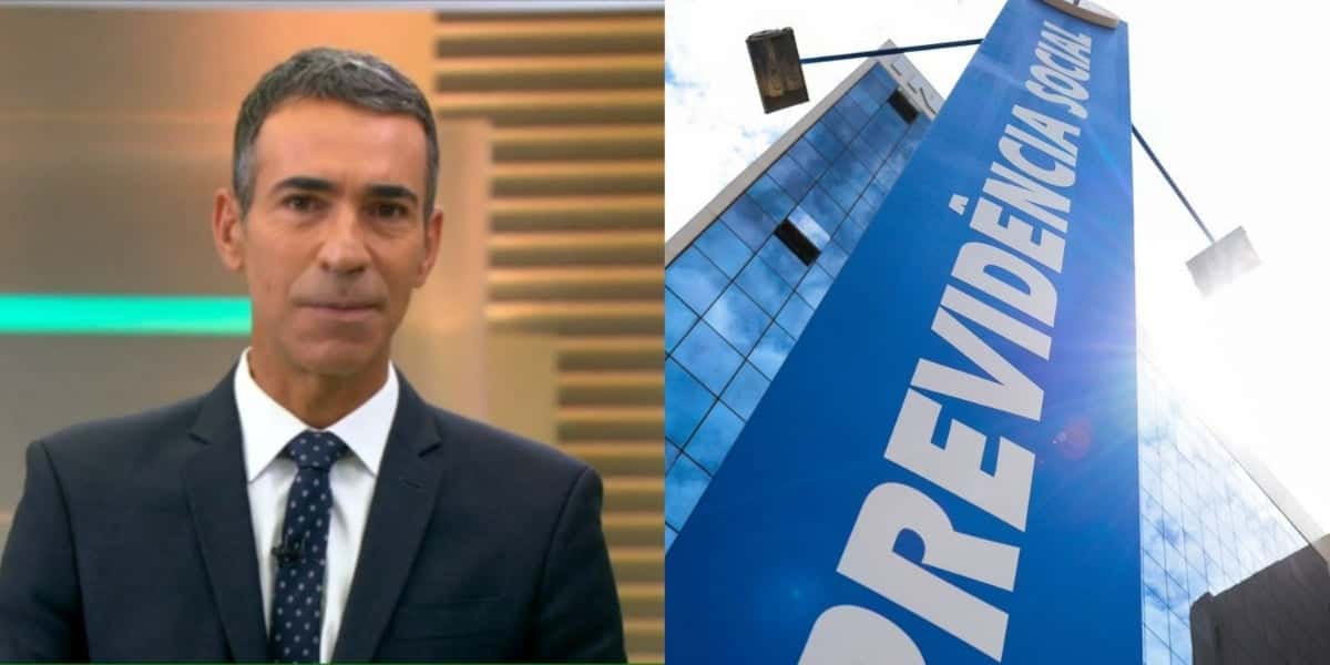 Cesar Tralli deu notícia sobre o INSS no "Jornal Hoje" (Foto: Reprodução/TV Globo/Marcello Casal Jr/Agência Brasil)