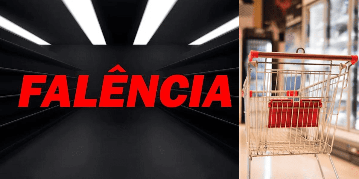 Falência de supermercado. Foto: Reprodução/Intternet