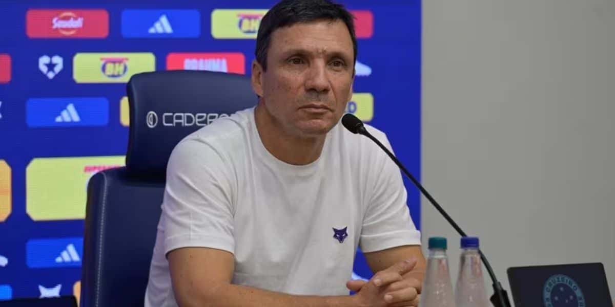 Entrevista coletiva de Zé Ricardo, técnico do Cruzeiro - (Foto: Internet)