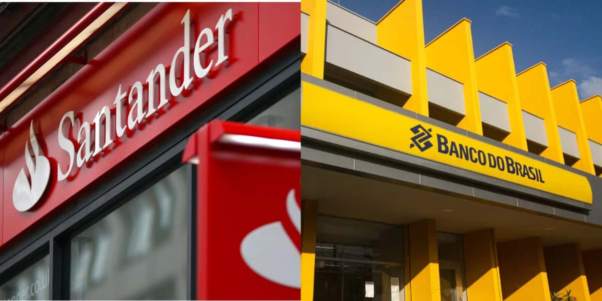 Santander e Banco do Brasil fecharam agências (Foto: Reprodução/ Internet)