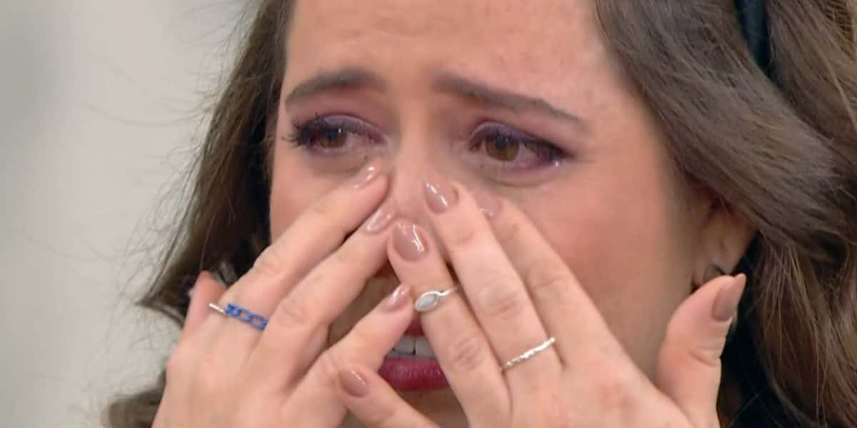 Tati Machado se emocionou no "Mais Você" (Foto: Reprodução/TV Globo)