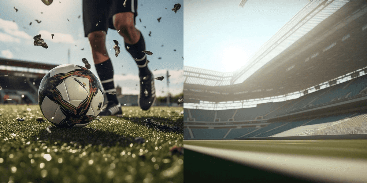 Futebol e estádio. Foto: Reprodução/Internet