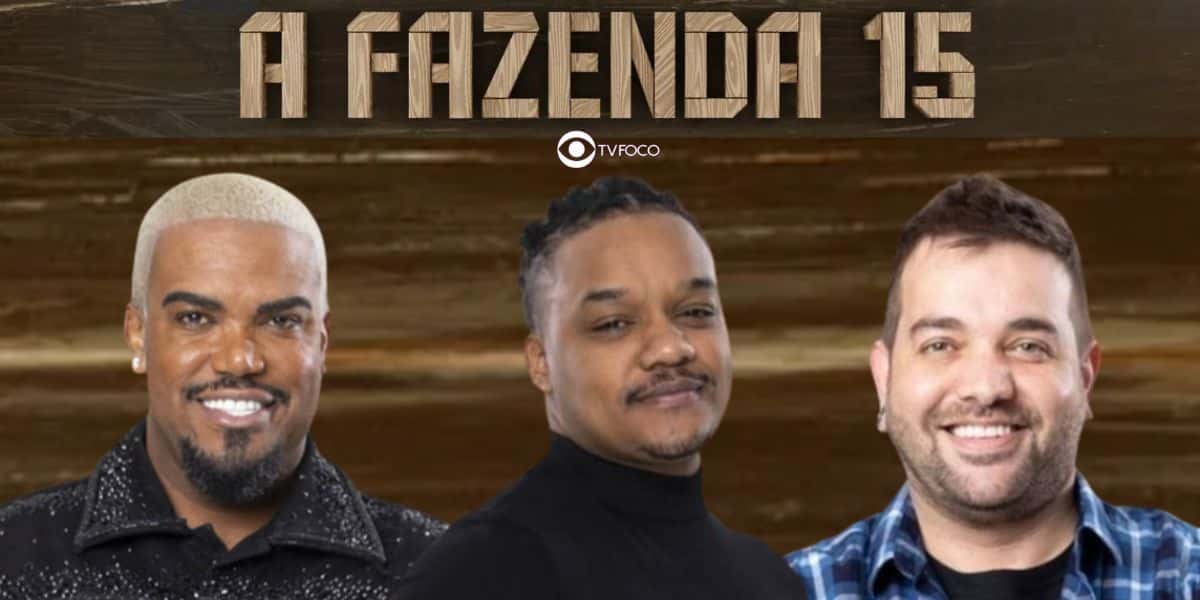 A Fazenda 15: Tonzão Chagas, Laranjinha e Sander estão na roça (Foto: Reprodução / PlayPlus / Montagem TV Foco)