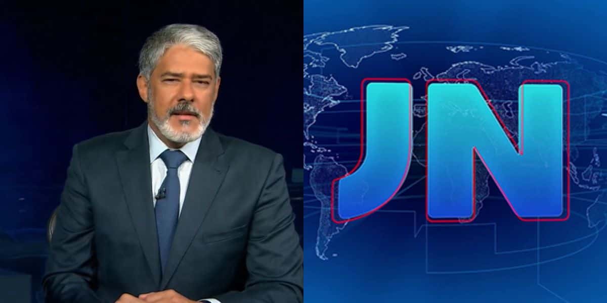 William Bonner ao vivo no Jornal Nacional (Foto: Reprodução / TV Globo)
