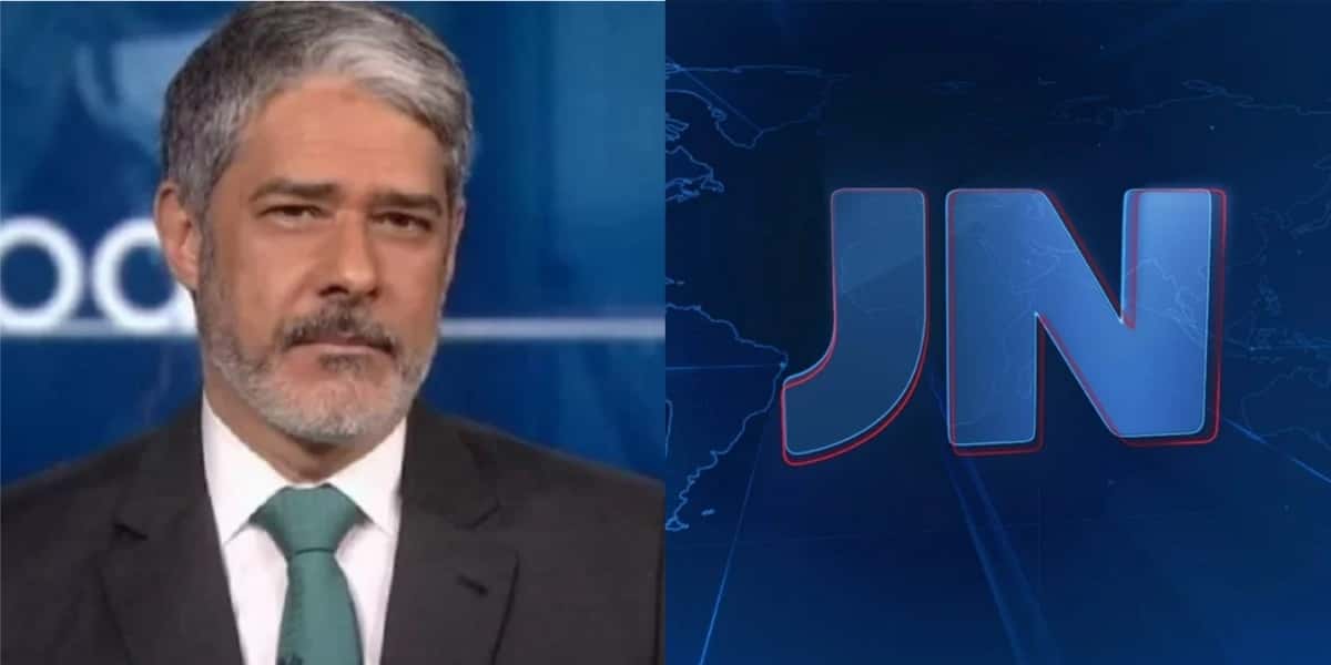 William Bonner já se emocionou na bancada do "Jornal Nacional" (Foto: Reprodução/TV Globo)