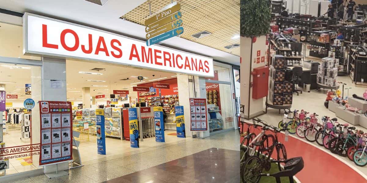 Lojas Americanas e varejista (Fotos: Reproduções / Internet)