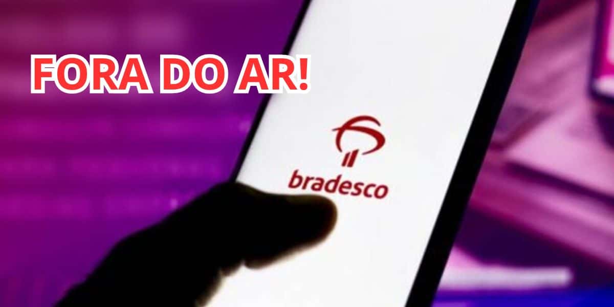 Bradesco fora do ar (Foto: Internet)