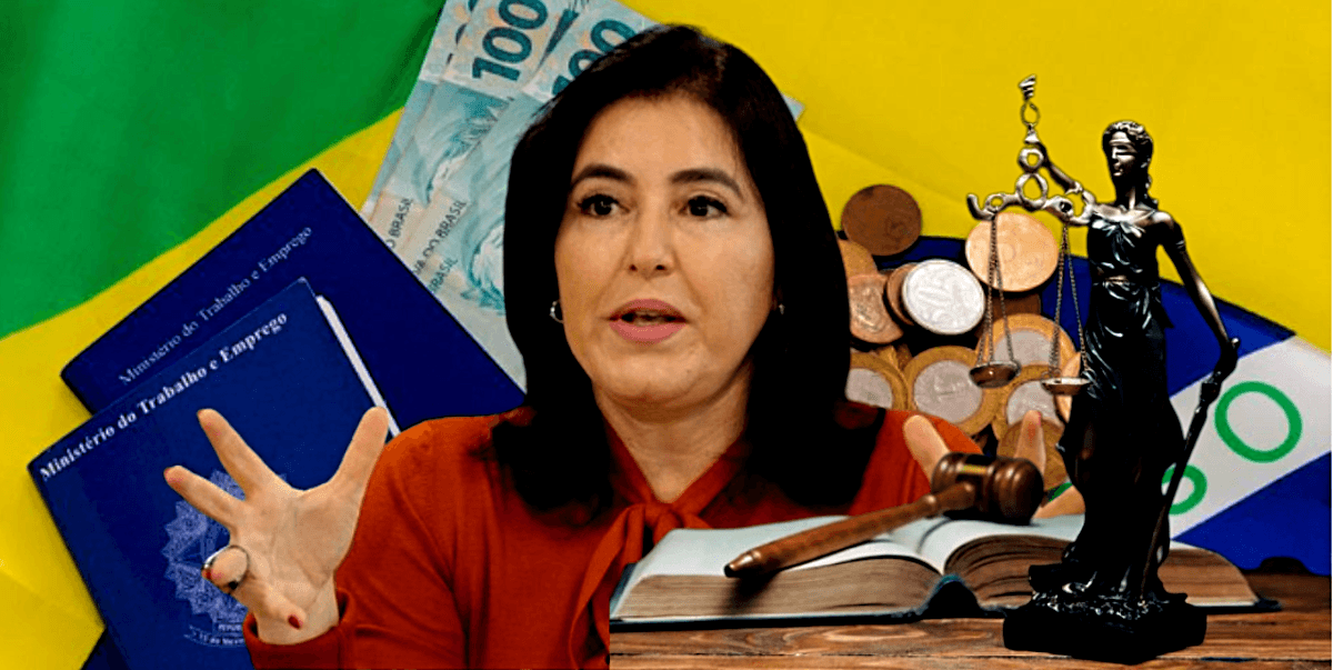 Nova Lei anunciada por Simone Tebet sobre o novo salário mínimo deixa trabalhadores eufóricos (Foto Reprodução/Montagem/Tv Foco)