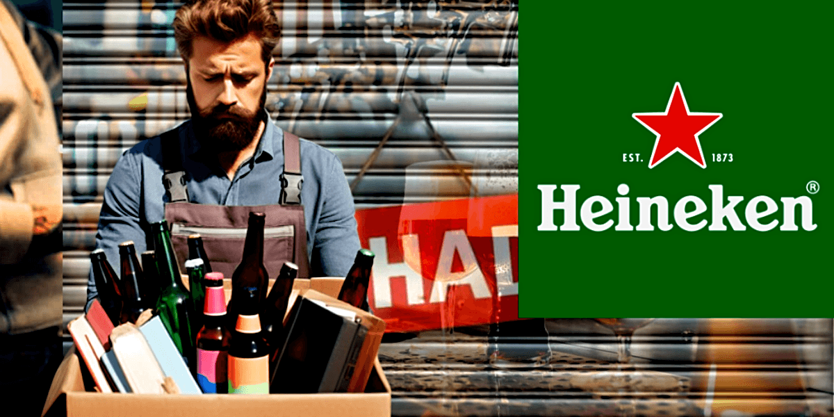 Cervejaria gigante, rival da Heineken, fechou as portas e demitiu funcionários (Foto Reprodução/Montagem/Tv Foco)