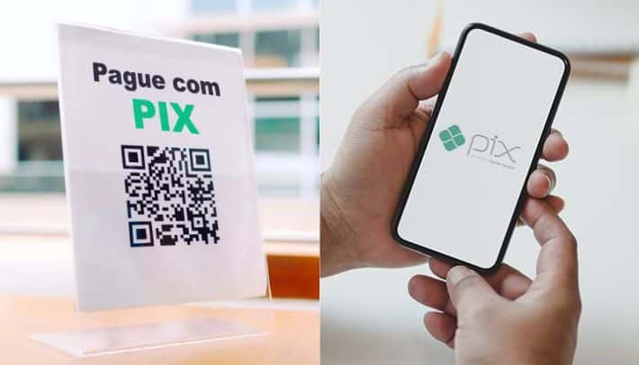Pagamento pix e aplicativo pix - Montagem: Tv foco