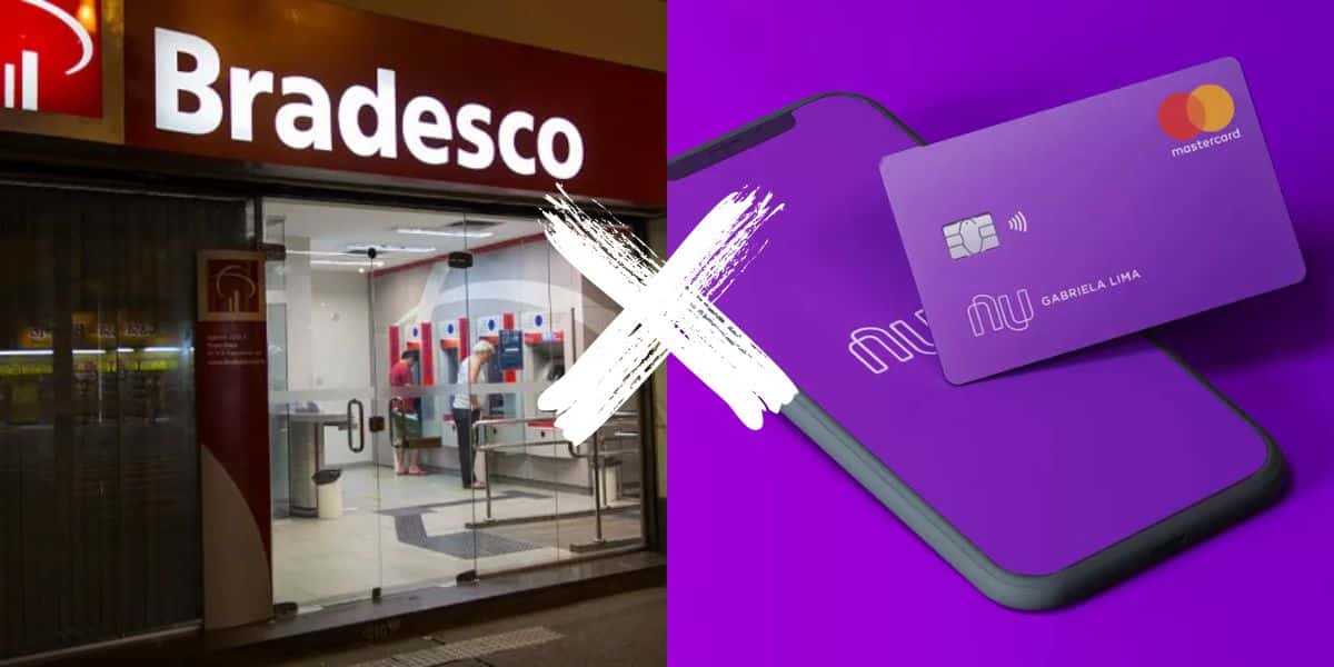 Bradesco faz comunicado sobre cartão para aniquilar Nubank (Reprodução: Montagem TV Foco)