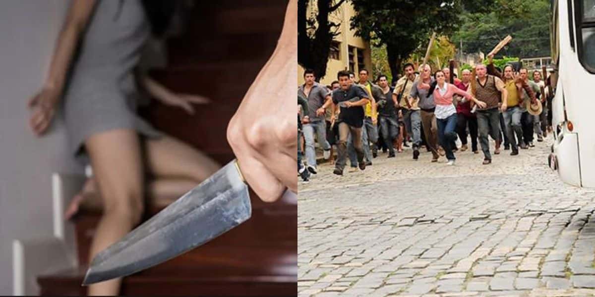 Crime e linchamento (Reprodução/Internet)