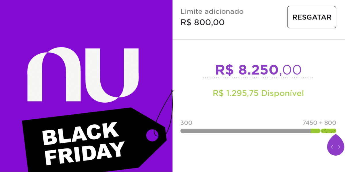 Aumento de limite no Nubank. Foto: Reprodução/Internet