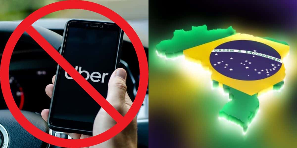 Uber teve serviço proibido em estados brasileiros (Reprodução: Montagem TV Foco)