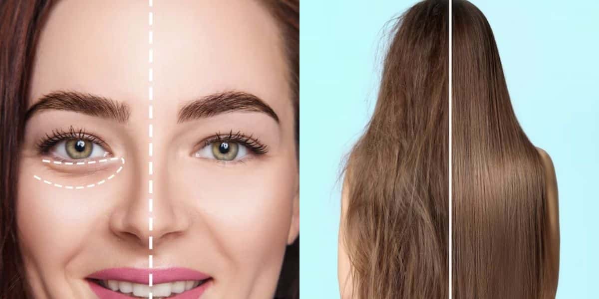 Rituais para acabar com as olheiras e manter cabelo saudável (Reprodução/Montagem TV Foco)