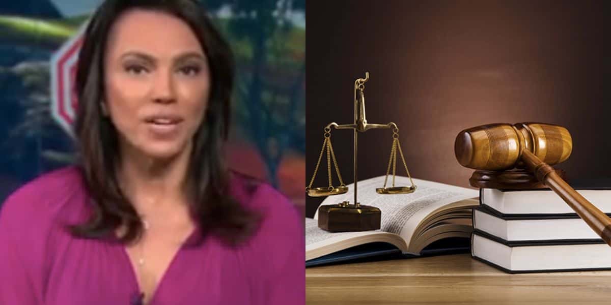 Ana Paula Araújo no Jornal Nacional e lei (Fotos: Globo / Internet)