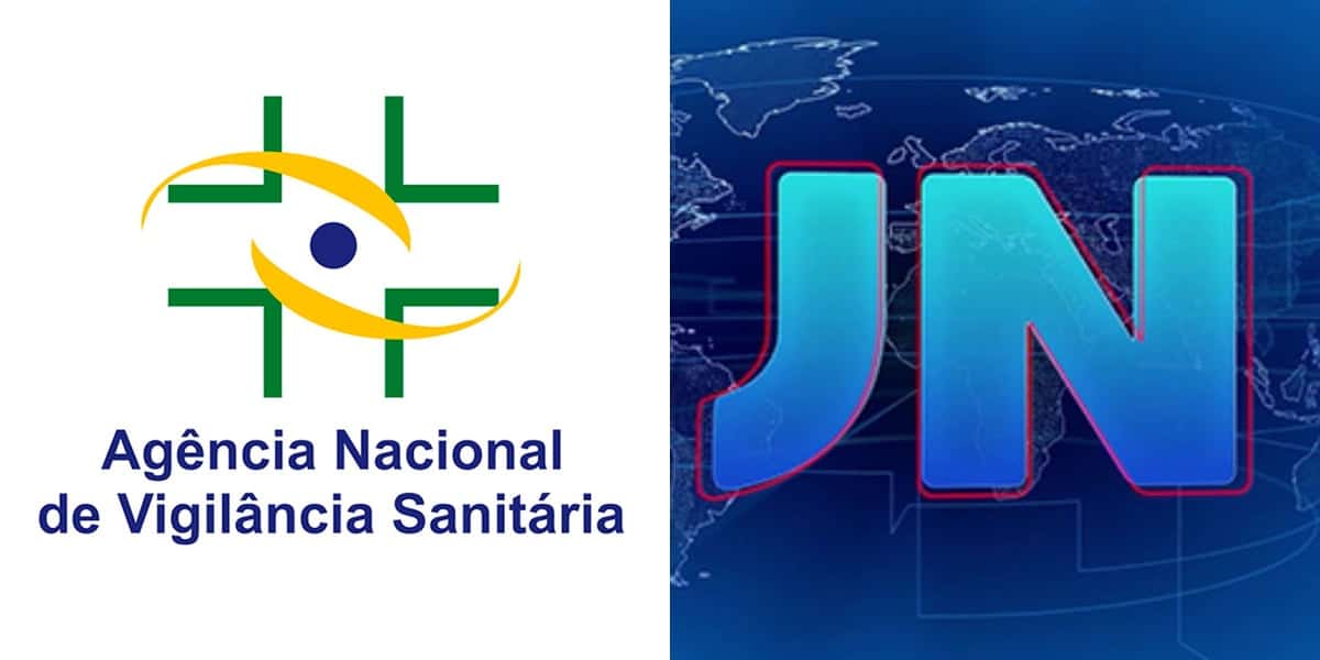 Anvisa e JN (Foto: Reprodução - Globo, Montagem - TV foco)