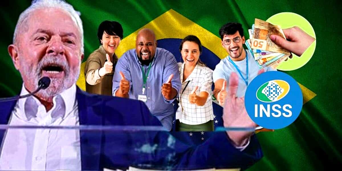 3 vitórias de Lula envolvendo reajuste de trabalhadores e aumento no INSS estão previstas para 2024 (Foto Reprodução/Montagem/Tv Foco_