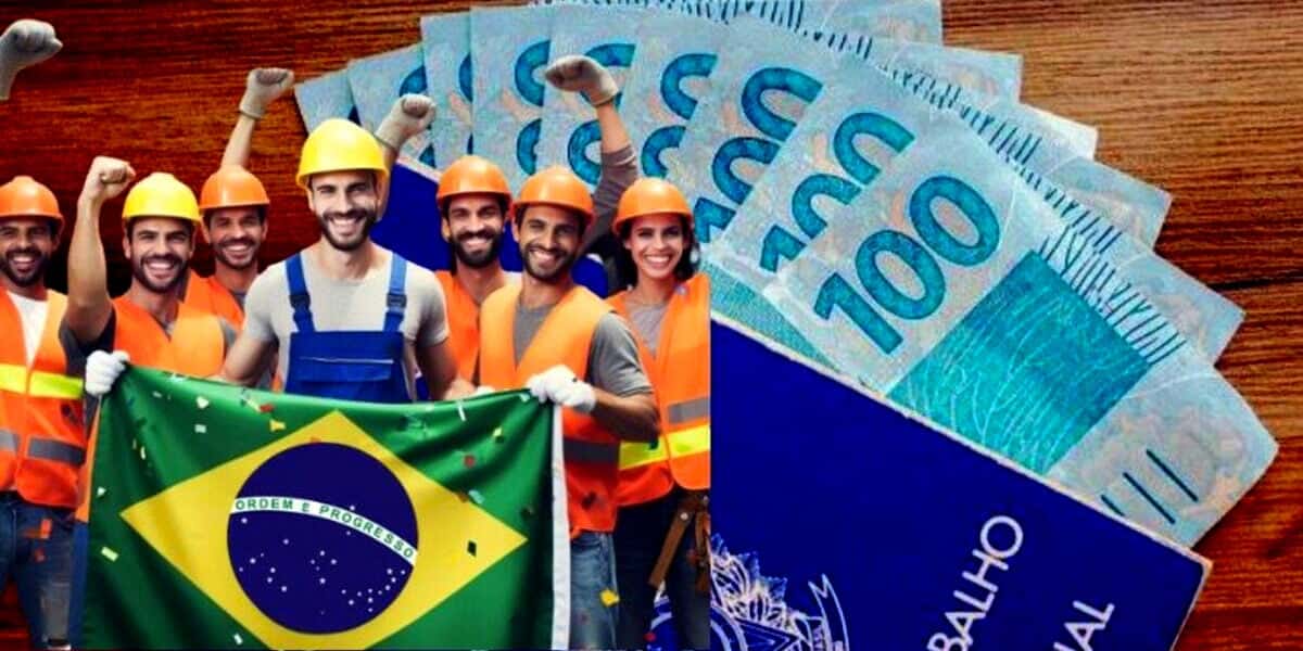Trabalhadores comemorando - Fonte: TV FOCO