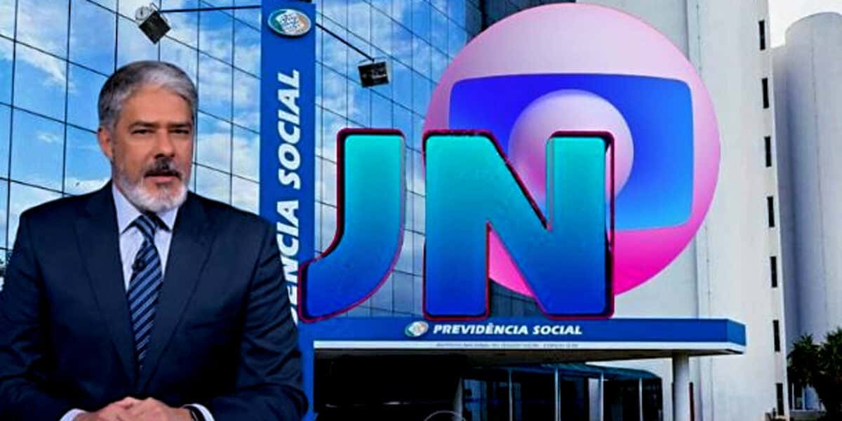 Jornal Nacional confirma notícia chocante sobre o INSS, na Globo (Foto Reprodução/Montagem/Tv Foco)