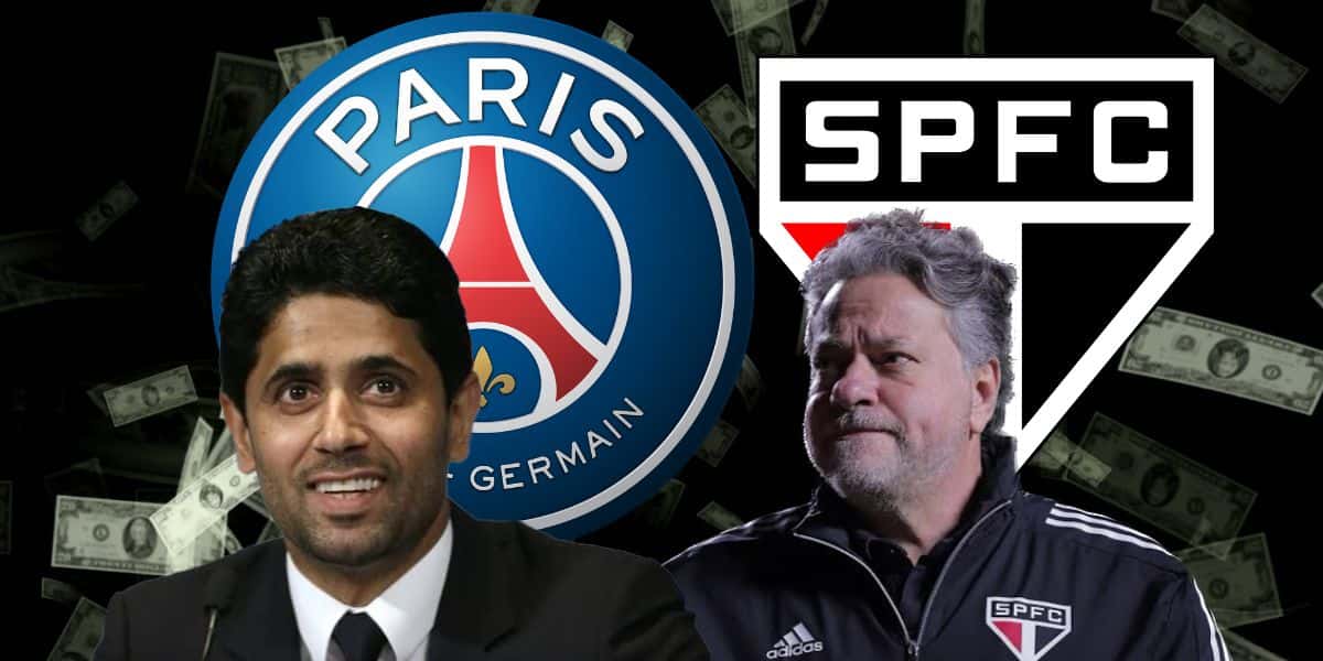 Dono do PSG e Casares (Foto - Montagem TV Foco).